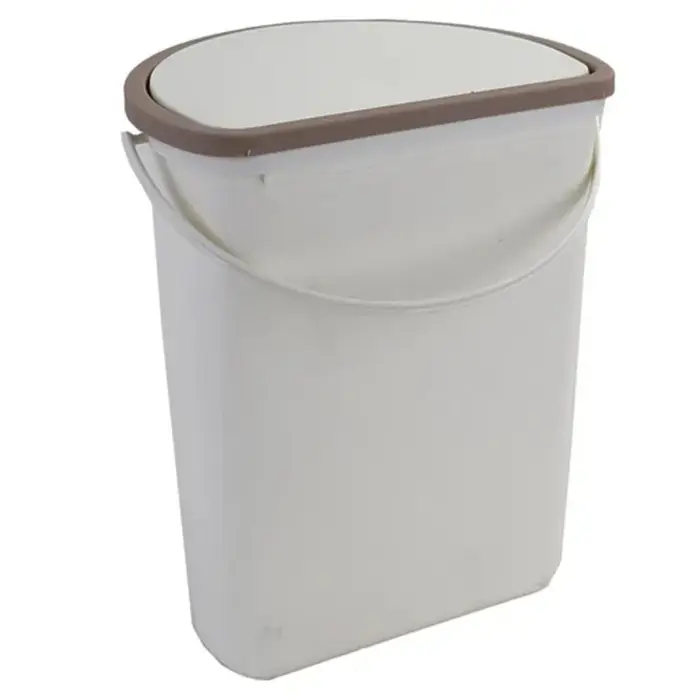 Poubelle en plastique de 10L avec couvercle pour camping-car
