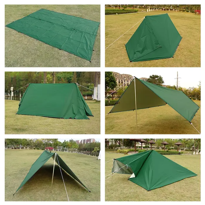 4x4m 4x3m 3x3m 19 Points de suspension tente bâche survie abri solaire ombre auvent extérieur sac à dos étanche Camping