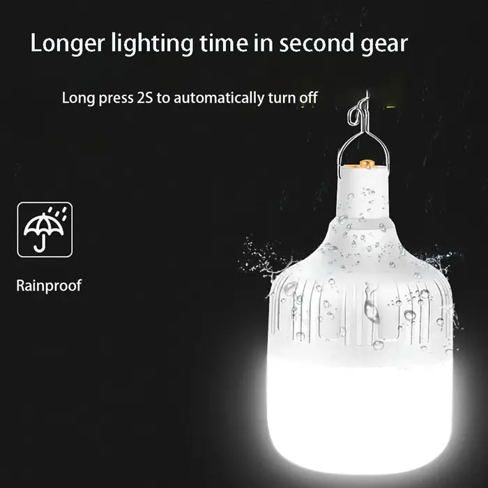 Lampes de Camping portables lampe Rechargeable lumière LED lanterne ampoule de secours tentes haute puissance éclairage