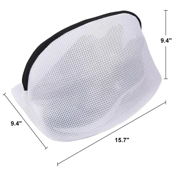 Sac de lavage de chaussures en maille avec fermeture éclair, sac de rangement, sacs à linge, baskets
