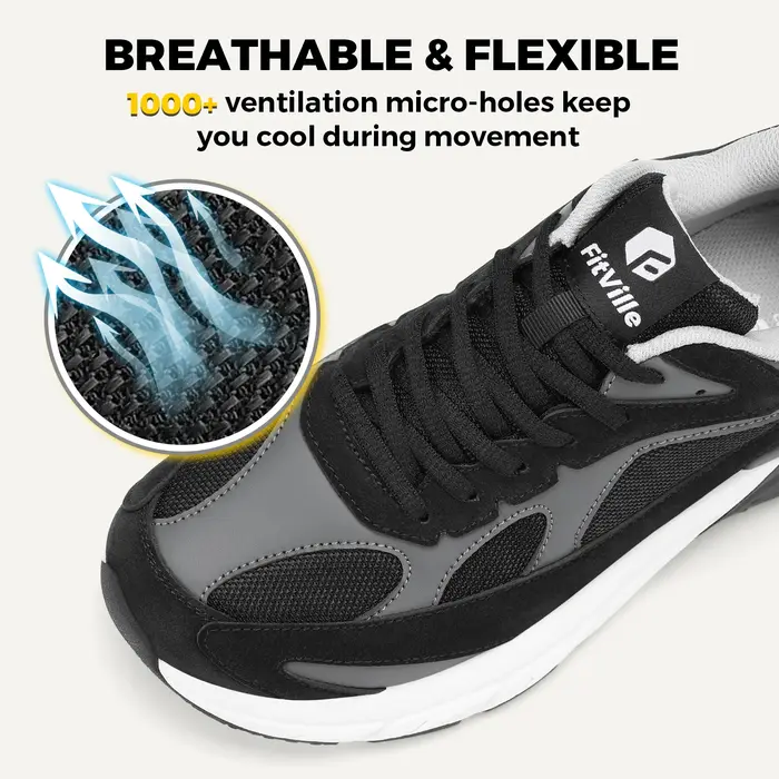 Chaussures de marche Fitville à design large pour hommes