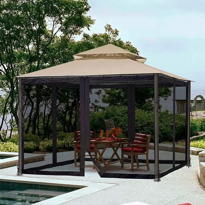 Jardin Patio parapluie tente Camping en plein air moustiquaire maille romain