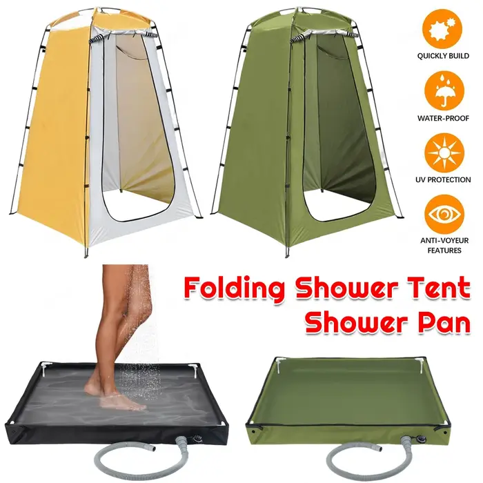 Tente de bain de douche de Camping en plein air pliante Protection UV