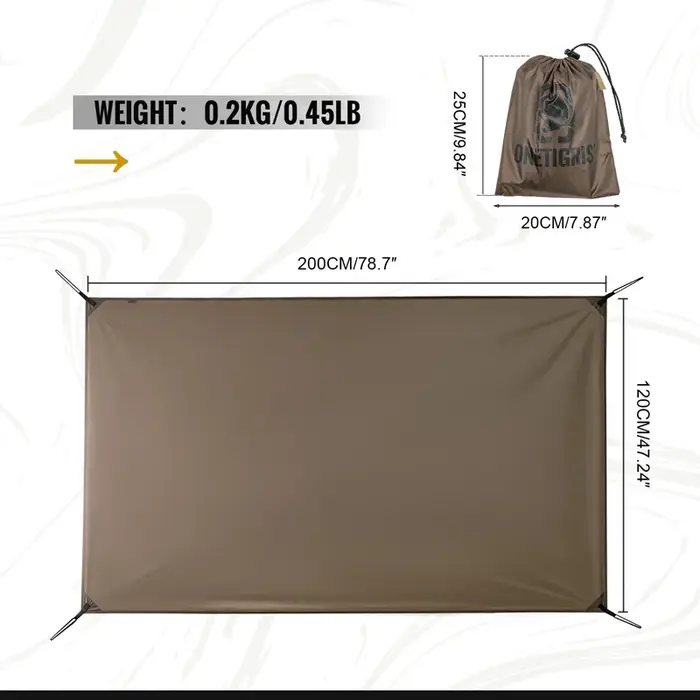 Tapis de Camping avec empreintes de pieds de tente extérieure