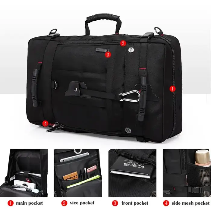 KAKA 50L étanche voyage sac à dos hommes femmes multifonction 17.3 sacs à dos d'ordinateur portable mâle extérieur sac à bagages mochilas meilleure qualité