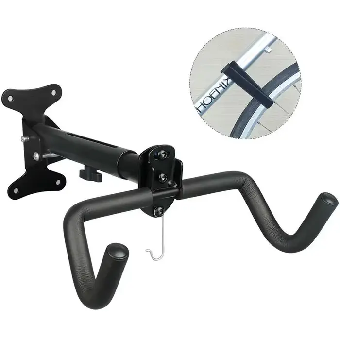 Support mural pliable et réglable pour vélo de route et VTT