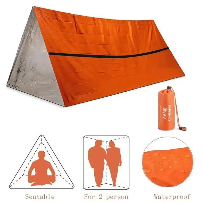 Kit de tente de survie d'urgence