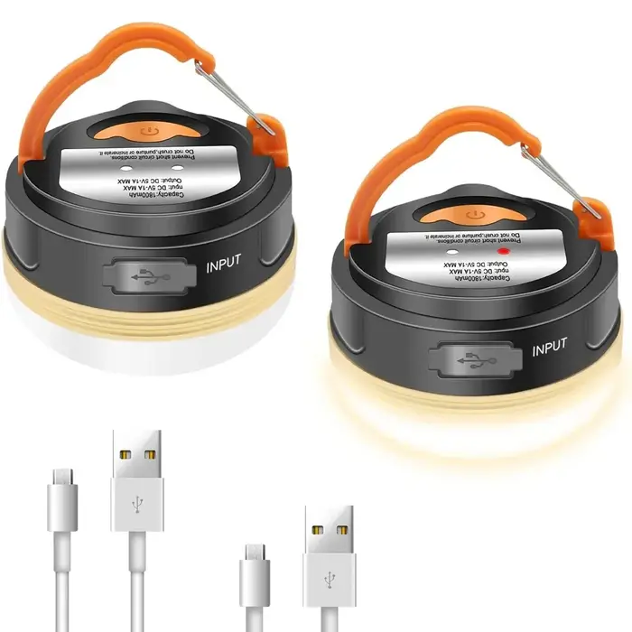 Lumière extérieure puissance Camping lanterne tentes lampe 1200 mah USB Rechargeable Portable