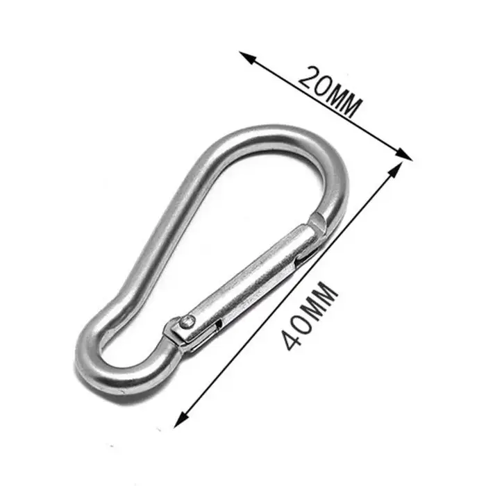 1/10 pièces Mini mousqueton à ressort en alliage mousqueton mousqueton porte-clés EDC survie outils