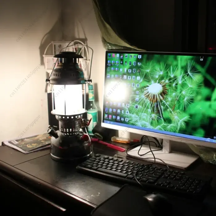 Lampe à huile portable, lanterne d'extérieur, lampe à gaz pour la pêche, le camping, la randonnée, le pique-nique, la plage, équipement de camping, outils d'extérieur
