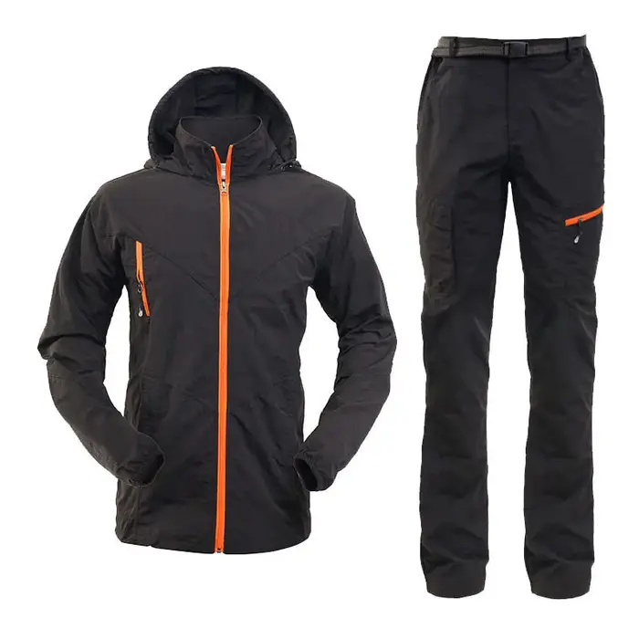 Ensemble de vêtements de randonnée, de Camping, de plein air, pour hommes et femmes, costume, veste 