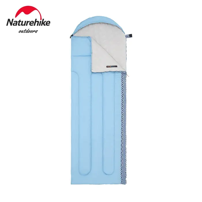 Natureifa-Sac de Couchage Portable pour l'Extérieur, Enveloppe d'Épissure, Confortable, Respirant, Voyage de Camp, Ultraléger avec Chapeau