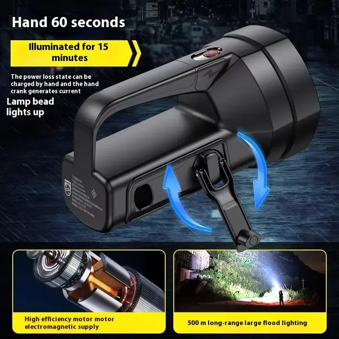 Philips SFL3241 lampe de poche à manivelle Rechargeable portable survie