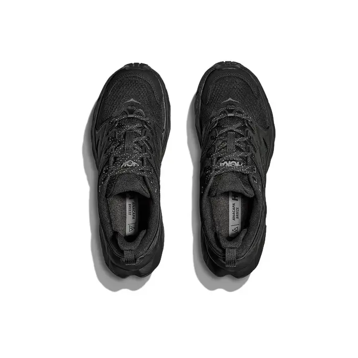 HOKA ONE ONE Anacapa Breeze Chaussures de randonnée basses antidérapantes et résistantes à l'abrasion pour femme Noir 1127921-BBLC