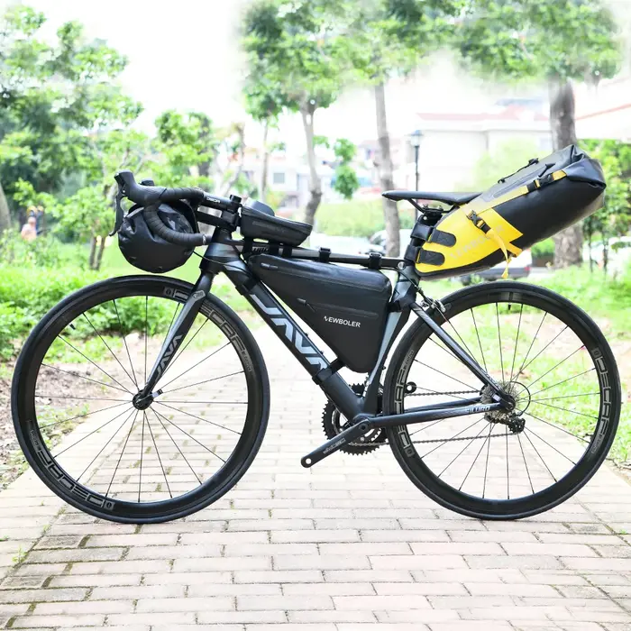 NEWBOLER sac de vélo étanche à la pluie grande capacité vtt