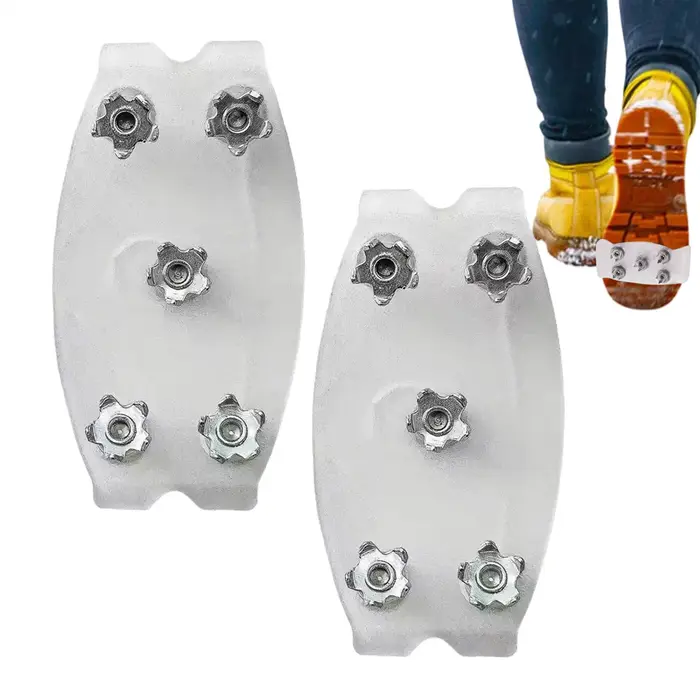 Crampons d'escalade à 5 pointes, antidérapants, crampons de montagne unisexes, couvre-chaussures à g