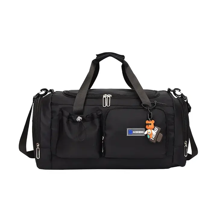 Sac de sport multi-poches en tissu Oxford, fourre-tout léger et portatif pour court voyage, fourre-t