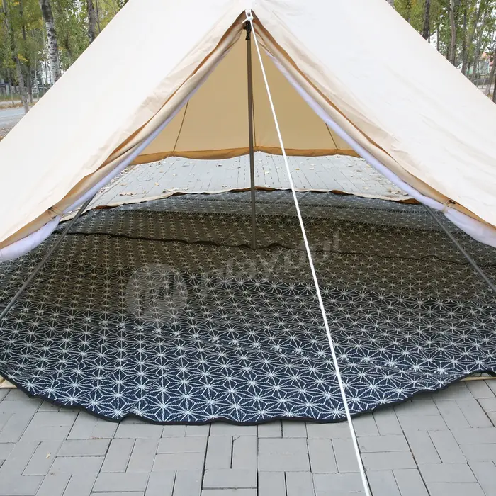 Tapis de sol de luxe en toile de coton imperméable de 5 m pour tente cloche – Offre spéciale pour le