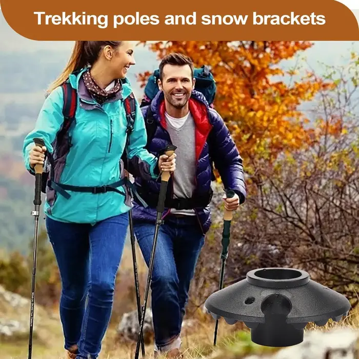 1 Paire de Paniers à Neige pour Bâtons de Randonnée, Pièces de Rechange pour Bâtons de Marche, Canes, Paniers Flocon de Neige pour Boue, Sable, Neige, Ski, pour Activités de Plein Air et Camping