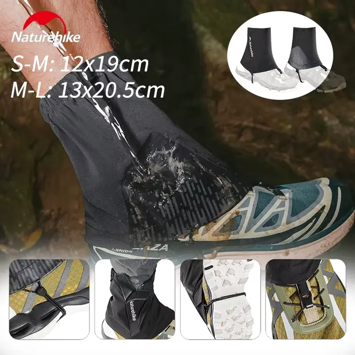 Naturehike Hommes et Femmes Léger Randonnée Trail Running Neige Guêtres Respirant Étanche En Plein Air Alpinisme Couvre-chaussures