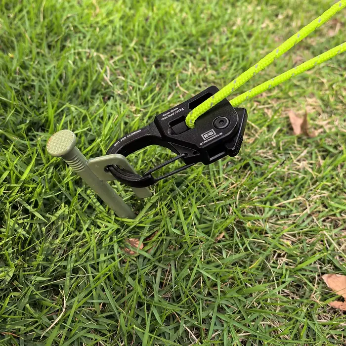 Ajusteur de corde de tente en alliage d'aluminium antirouille, à dégagement rapide, autobloquant, léger, portable, accessoires de camping en plein air