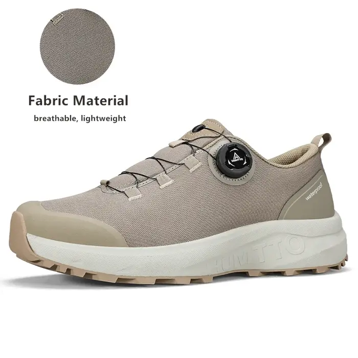 HUMTTO chaussures en cuir pour hommes hiver Camping en plein air hommes chaussures de sport respiran