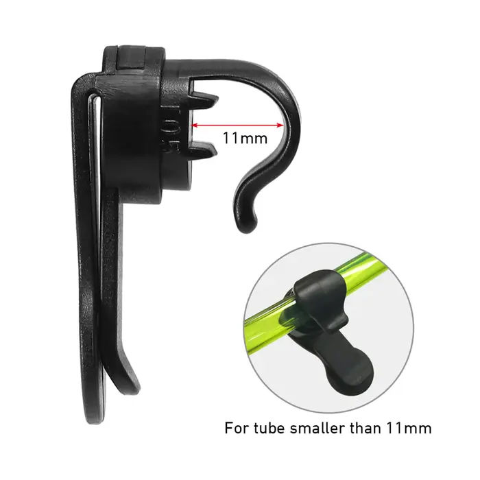 Clip de fixation pour poche à eau orange avec boucle de verrouillage automatique