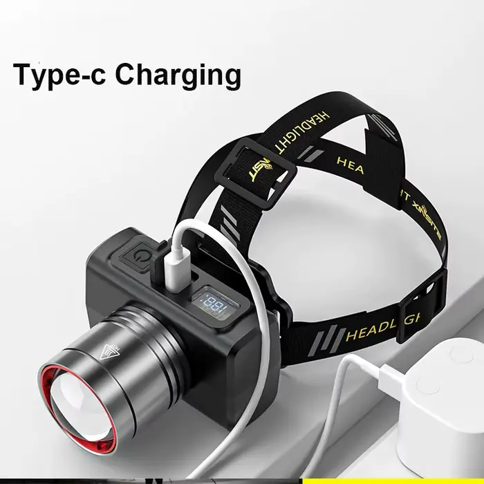 Lampe frontale Rechargeable Super lumineuse avec capteur de mouvement