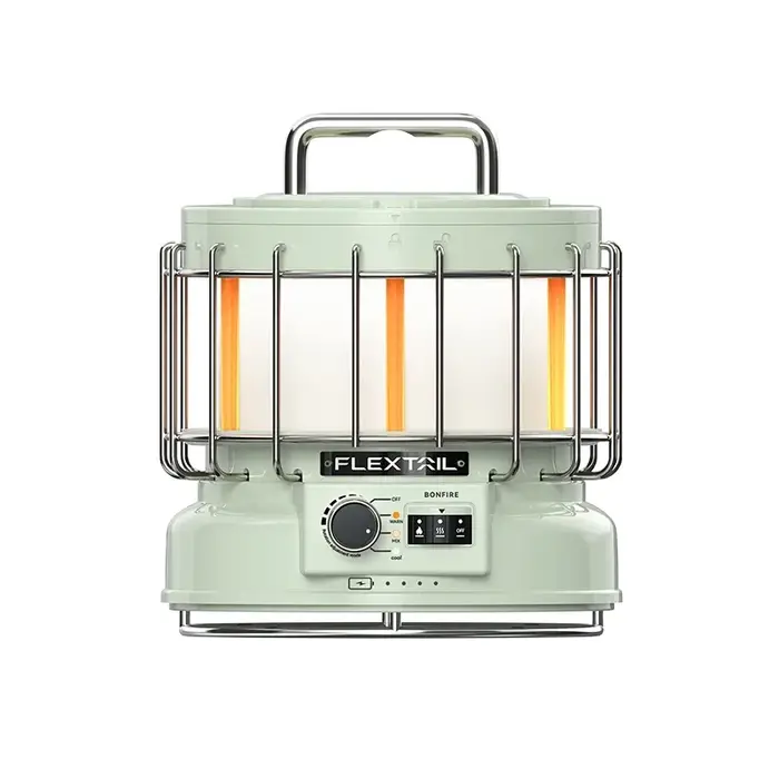 FLEXTAIL Lanterne de Camping 3 en 1, avec Batterie 9600mAh, Lampe Vintage Rechargeable, pour la Rand