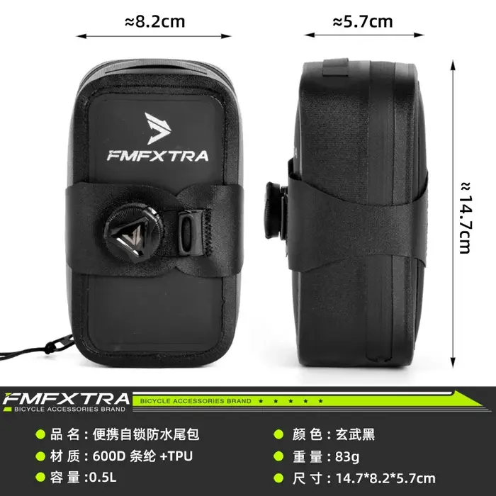 Sac de support de vélo étanche, sacoche de coffre de vélo, pochette de siège arrière, porte-vélo de 