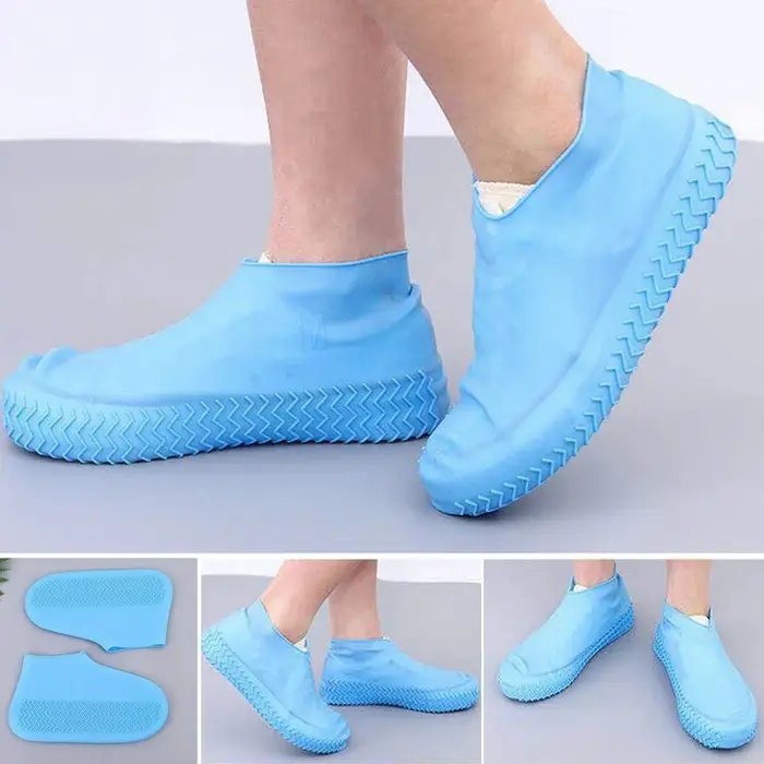 Couvre-chaussures imperméables en silicone antidérapants