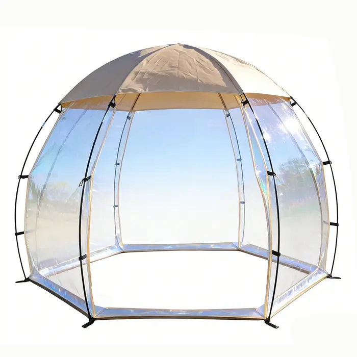 Tente à bulles transparente Camping pique-nique Hemi tente en cristal extérieur hémisphérique famill