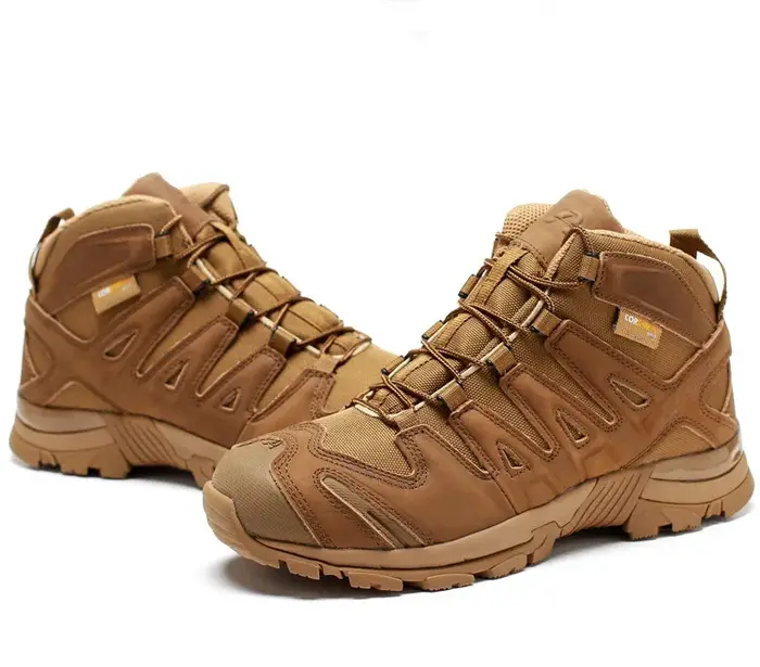 Bottes tactiques militaires imperméables pour hommes, chaussures de sécurité pour le travail dans le