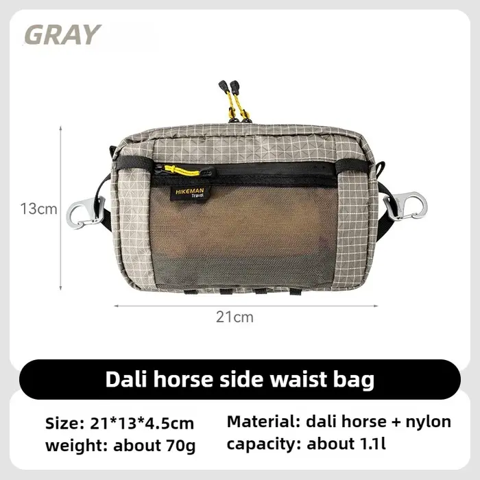 Hikeman Sports de plein air sac de taille UHMWPE Fanny Pack pour randonnée Camping cyclisme accessoires paquet téléphone sacs de rangement Camp Gears
