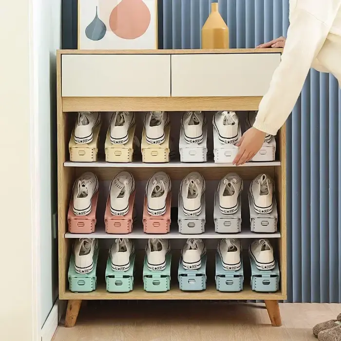 Lot de 4 organiseurs de chaussures