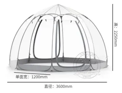 Tente d'extérieur portable pliante ciel étoilé
