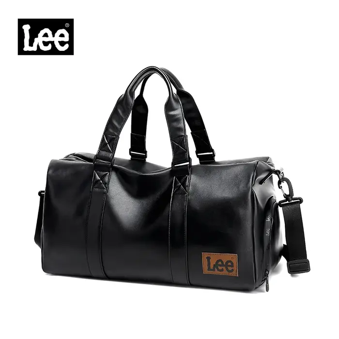 LEE vert Olive sec humide poche compartiment à chaussures sac de voyage imperméable en Nylon cuir Fitness Sport grande