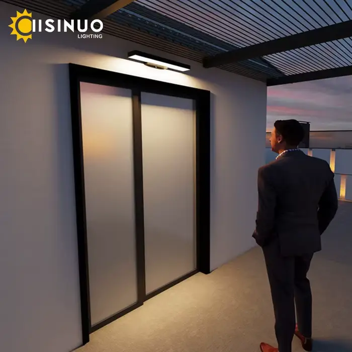 LED crépuscule à l'aube capteur de mouvement lumières extérieures appliques murales