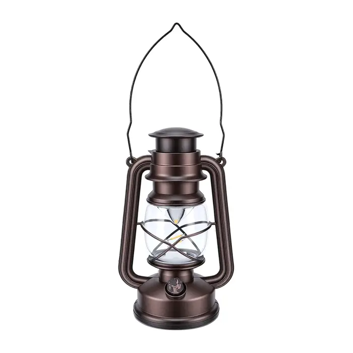 Lanterne de camping vintage à LED, alimentée par batterie, lampe de camping rétro, étanche, lampe de