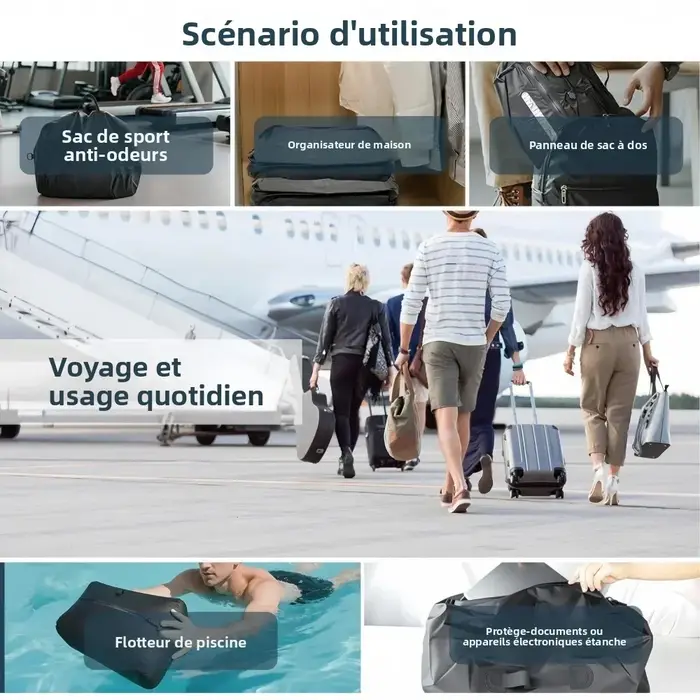 Sac à dos de compression sous vide 34L avec pompe à air