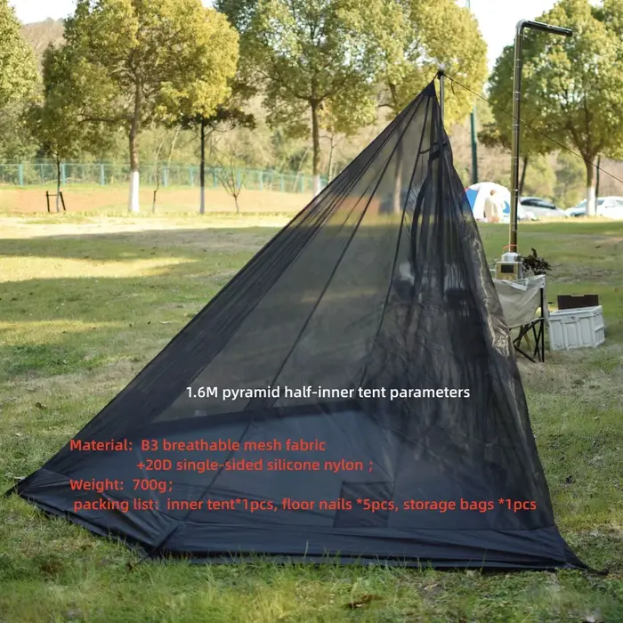 La tente en maille pour 2 à 3 personnes, tente quatre trois anti-moustiques, tente à tasses à bois d