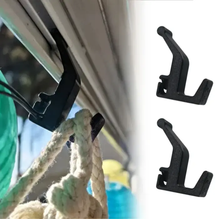 Crochets de fixation pour rails de pare-soleil Thule Omnistor 9200/9300, 1 pièce, pour éclairage décoratif extérieur, clips de support pour camping-car et accessoires de motorhome