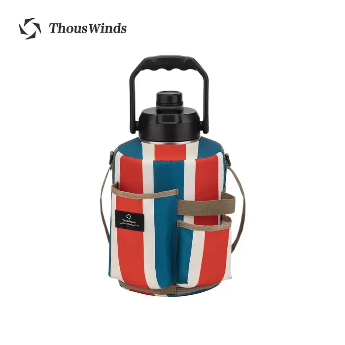 Thous Winds-Bouilloire de camping en acier inoxydable, carafe thermos extérieure, ustensiles de piqu