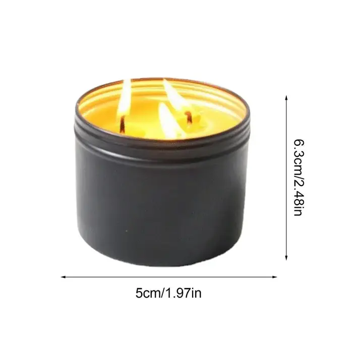 Bougies à combustion longue bougie de Camping avec pot 36 heures lampe à 3 mèches