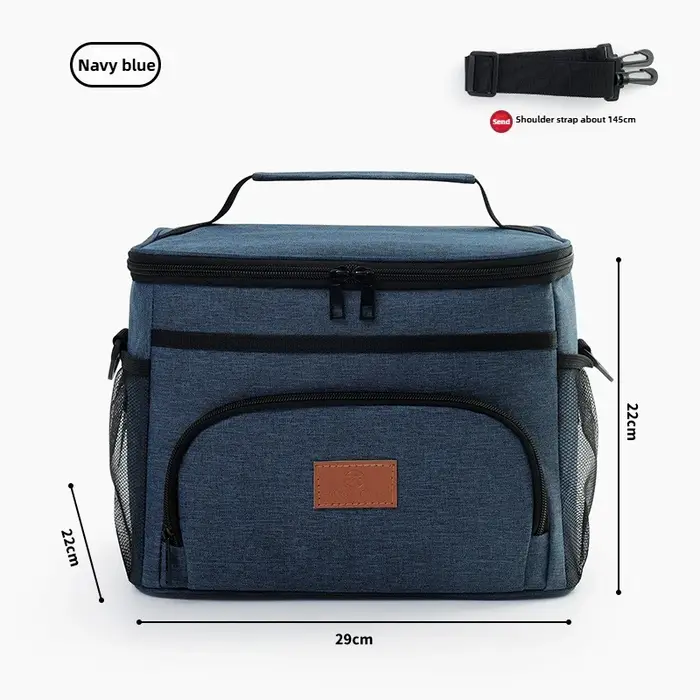 Sac isotherme d'extérieur portable grande capacité, sac à bandoulière en aluminium multifonctionnel,