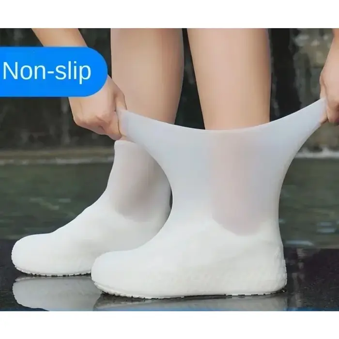 1 Paire de Couvre-Chaussures Imperméables en Latex