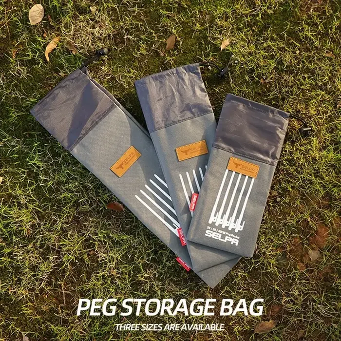 Poudres de piquets de tente multifonctions, 20 cm, 30 cm, 40cm, sac de rangement au sol, ULà vent, fournitures de camping en plein air