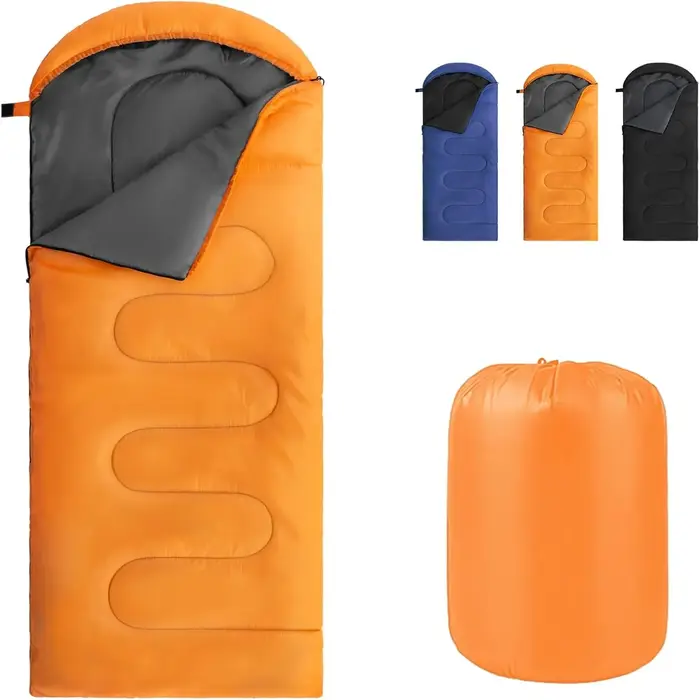 Sac de couchage de camping ultraléger 4 saisons, chaud, enveloppant, pour randonnée, portable, imper