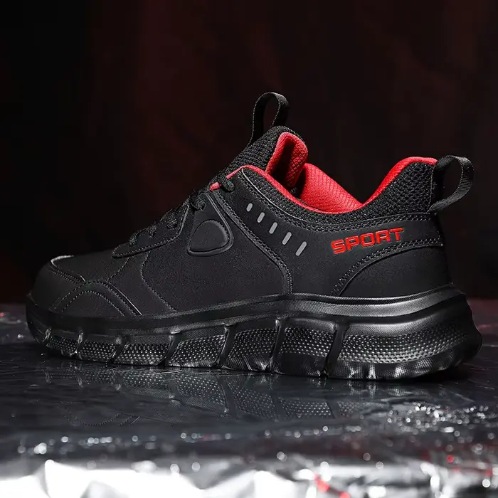 Hommes chaussures de randonnée nouveau cuir coupe-vent léger Simple polyvalent Jogging