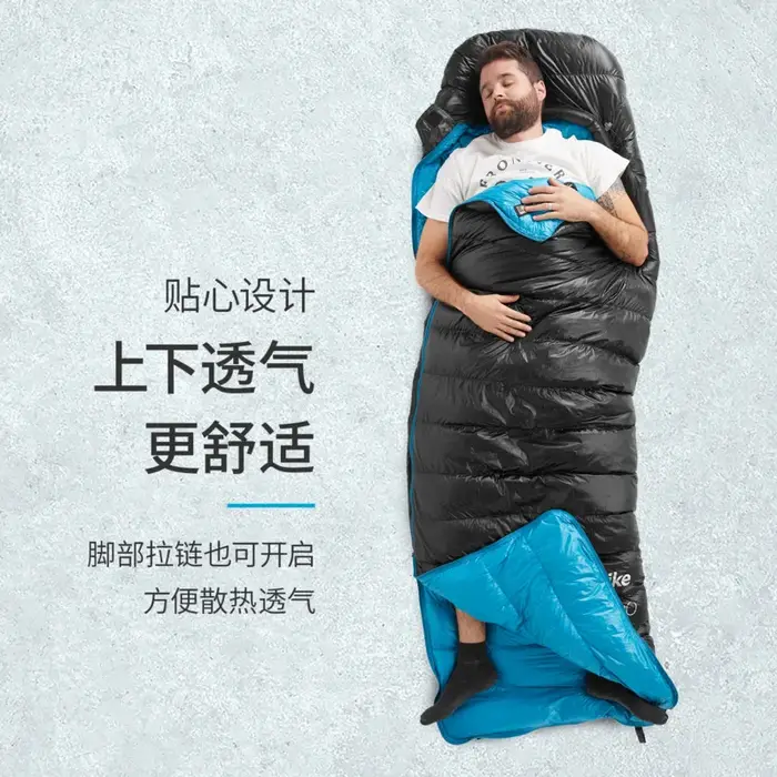 Natureifa-Sac de couchage chaud en duvet de canard, enveloppe, nouveau, CW400